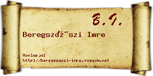 Beregszászi Imre névjegykártya